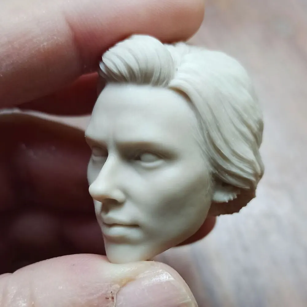 

Hot Sales 1/6th Female Scarletes Widow Head Sculpture White Unpainted Model For 12 inch Doll