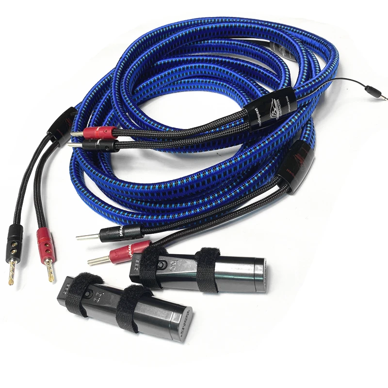 Пара аудиофильских Гибралтарских динамиков Серебряный банановый кабель 72 в DBS