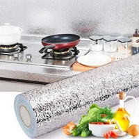 10m nanofilm for kitchen wall stickers aluminum foil stickers stove cabinet wallpaper oil proof waterproof self adhesive paper