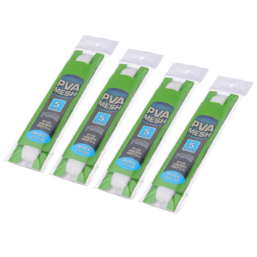 

4 Pieces 25mm Water-Soluble Carp Fishing Bait Net Refill Stocking Mesh Bag