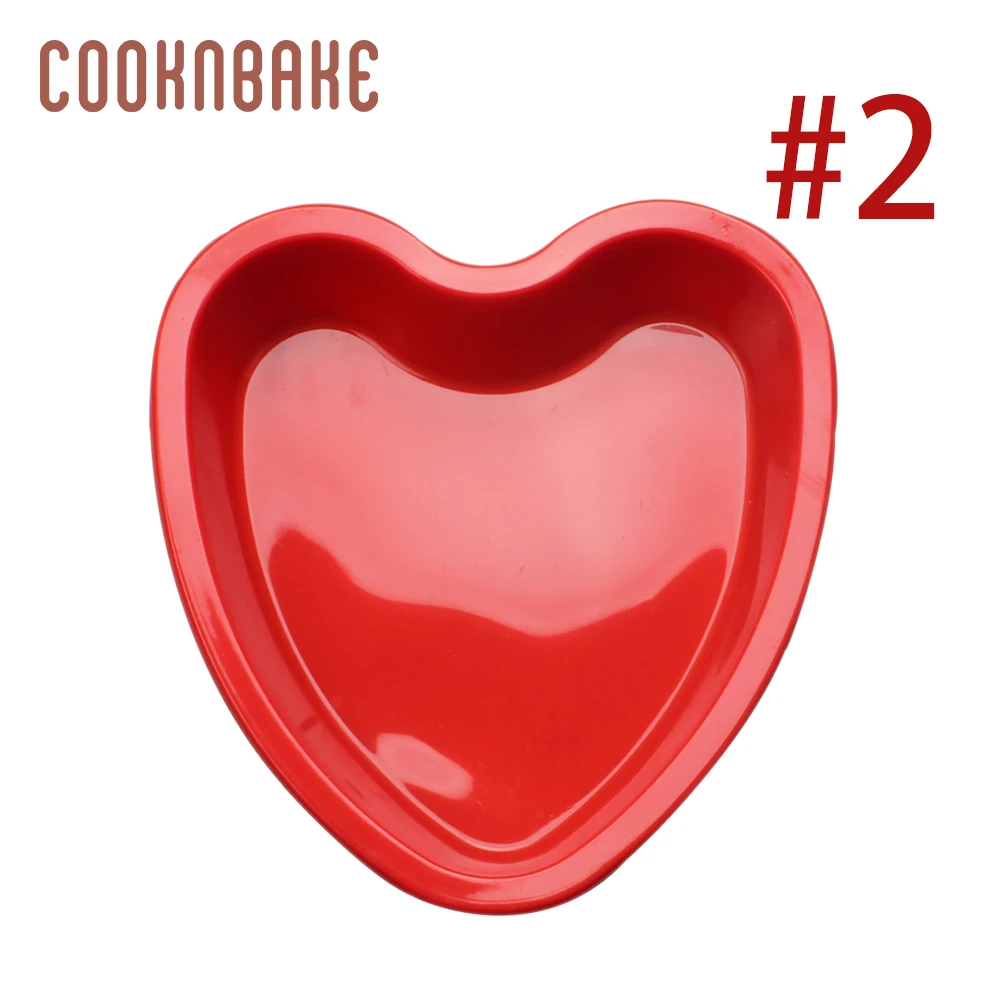 COOKNBAKE силиконовая форма-сердце для мыла, конфет, шоколада, сердца, торта, декоративная форма, силиконовая желе, печенье, кондитерские изделия, инструмент для выпечки - Цвет: CDY-373