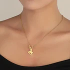 Изящные балетки балетный кулон ожерелья для девочек танцевальные женские балетки колье коренастый заявление танец очарование вдохновляющие, ювелирное изделие, подарок