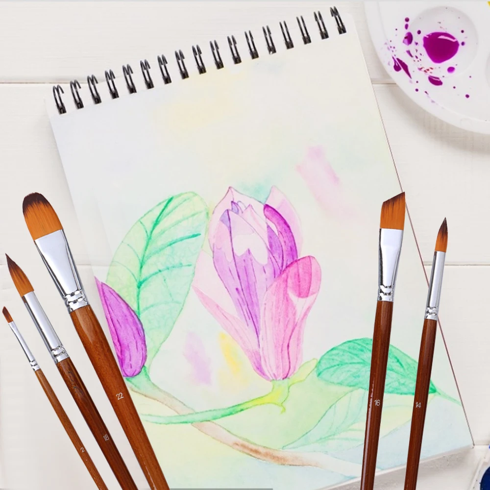 13 шт. Профессиональный набор кистей для рисования с деревянной ручкой нейлон