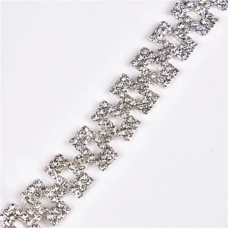 style 6 2cm wide bling 1 ярд/лот модная свадебная жемчужная отделка подвеска-кристалл металлическая цепочка для свадебного платья украшение на голову - Цвет: style 6 2cm wide