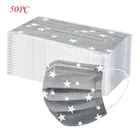 Детские одноразовые маски Star, детская маска, одноразовая маска для лица, промышленная трехслойная Нетканая маска с петлями для ушей, маски Mascararilla