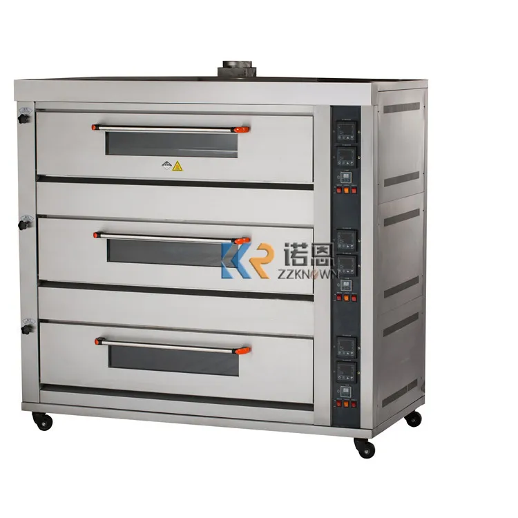 Пекарское оборудование печь для торта хлеба пиццы три колоды шесть лотков