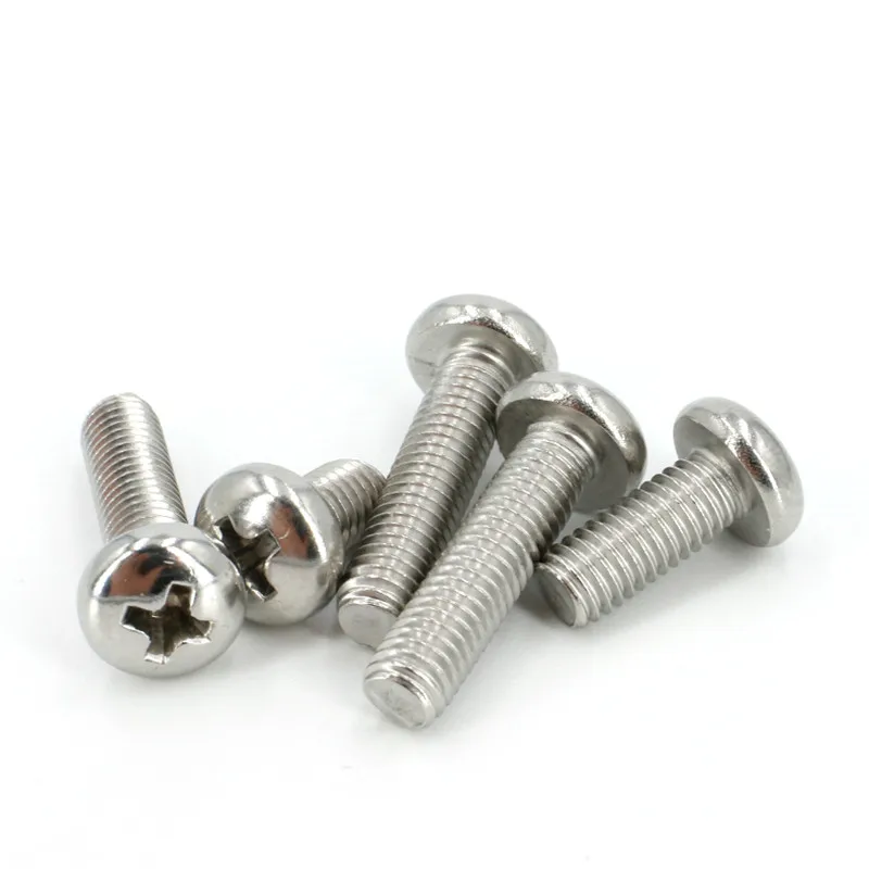 50PCS M1 M1.2 M1.4 M1.6 304 Stainless Steel Cross Recessed Pan Head PM Screws Phillips GB818 L=3-14mm | Строительство и ремонт