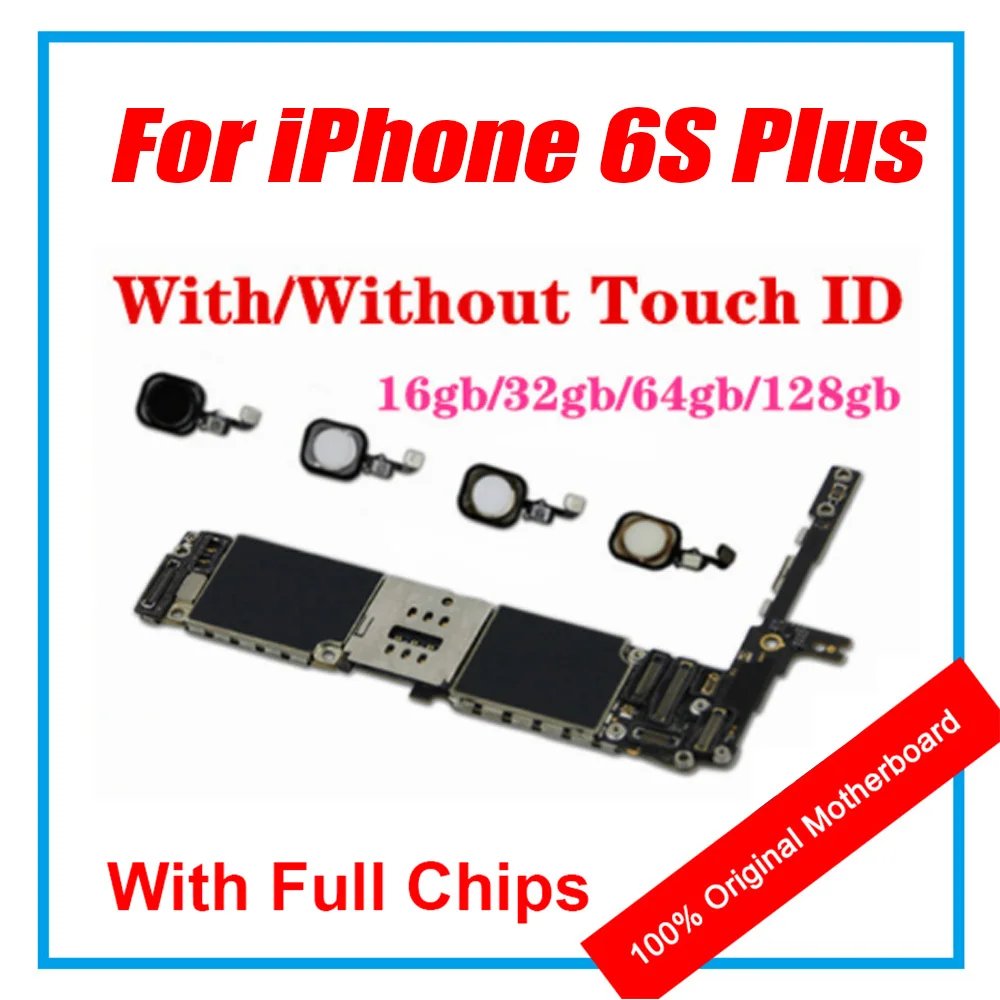 Для IPhone 6S Plus материнская плата с/без Touch ID 16 ГБ 32 64 128 Гб без для 6s Plus|Антенны