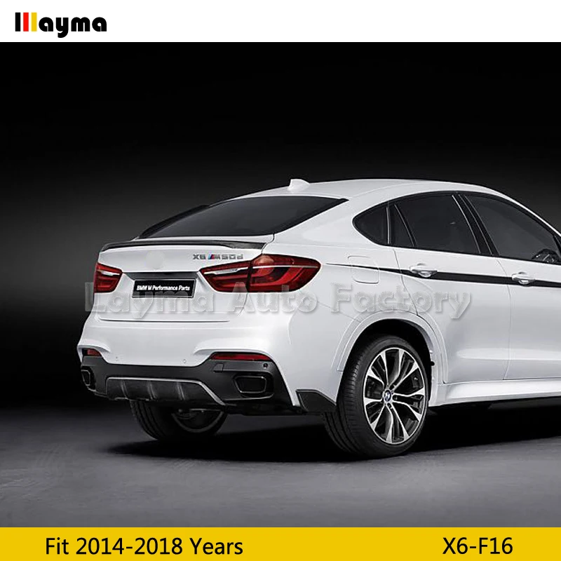 Стильный спойлер для заднего багажника из углеродного волокна BMW X6 xDrive 28i 35i 50i 2014
