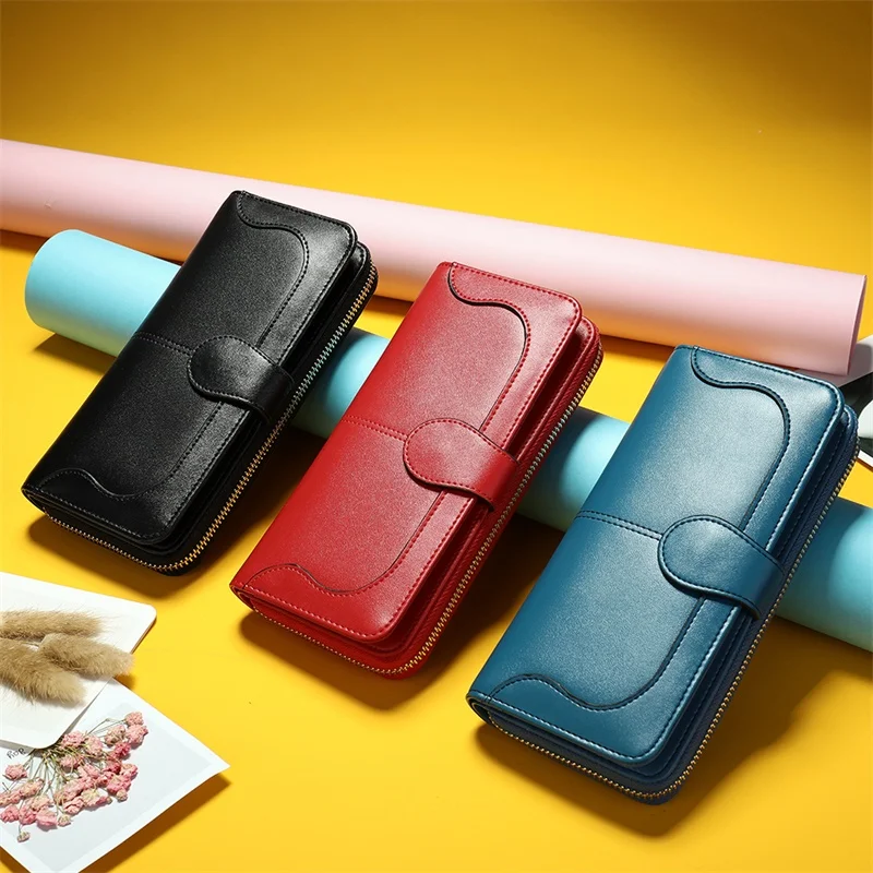 

WESTAL Wallet Women Genuine Leather Women's Wallet Purses Long Wallets Female Clutch Cardholder Coin Purse for Women Money Bags