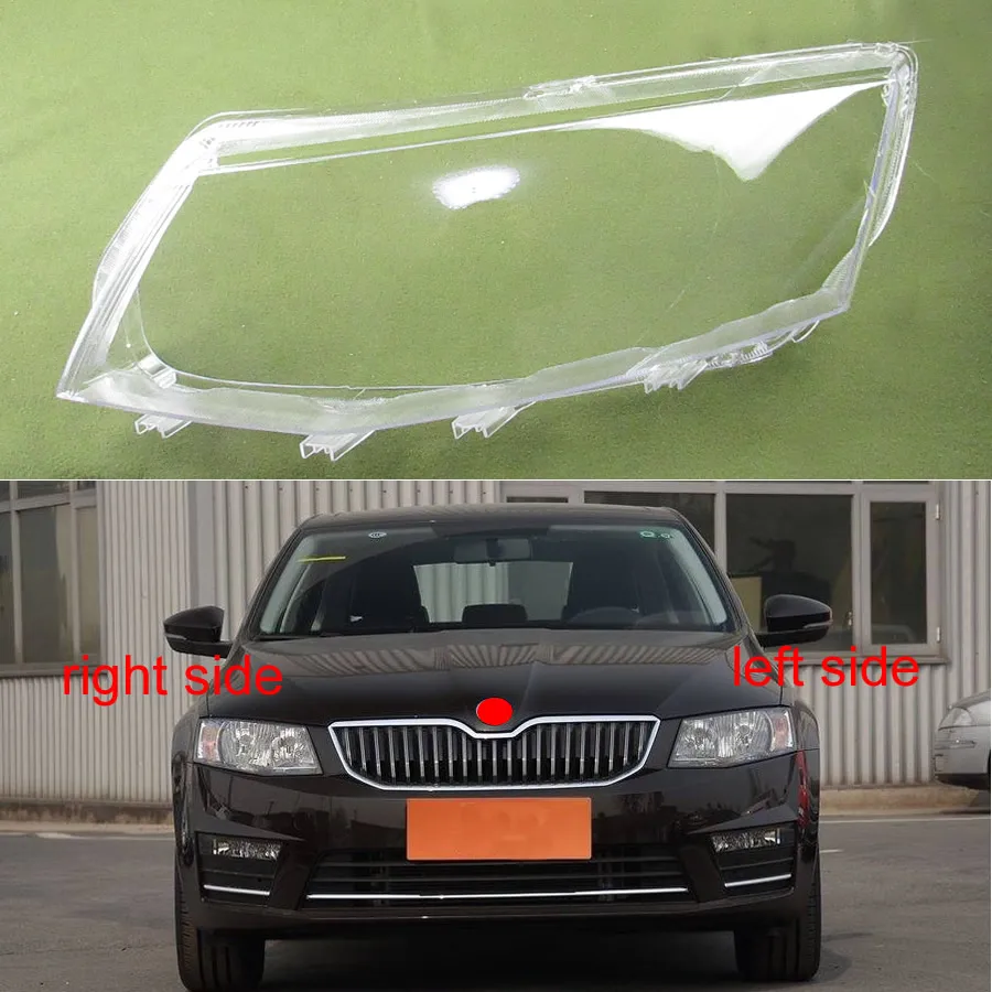 Налобный фонарь для Skoda Octavia 2015 2016 2017 чехол фар корпус прозрачная линза абажур