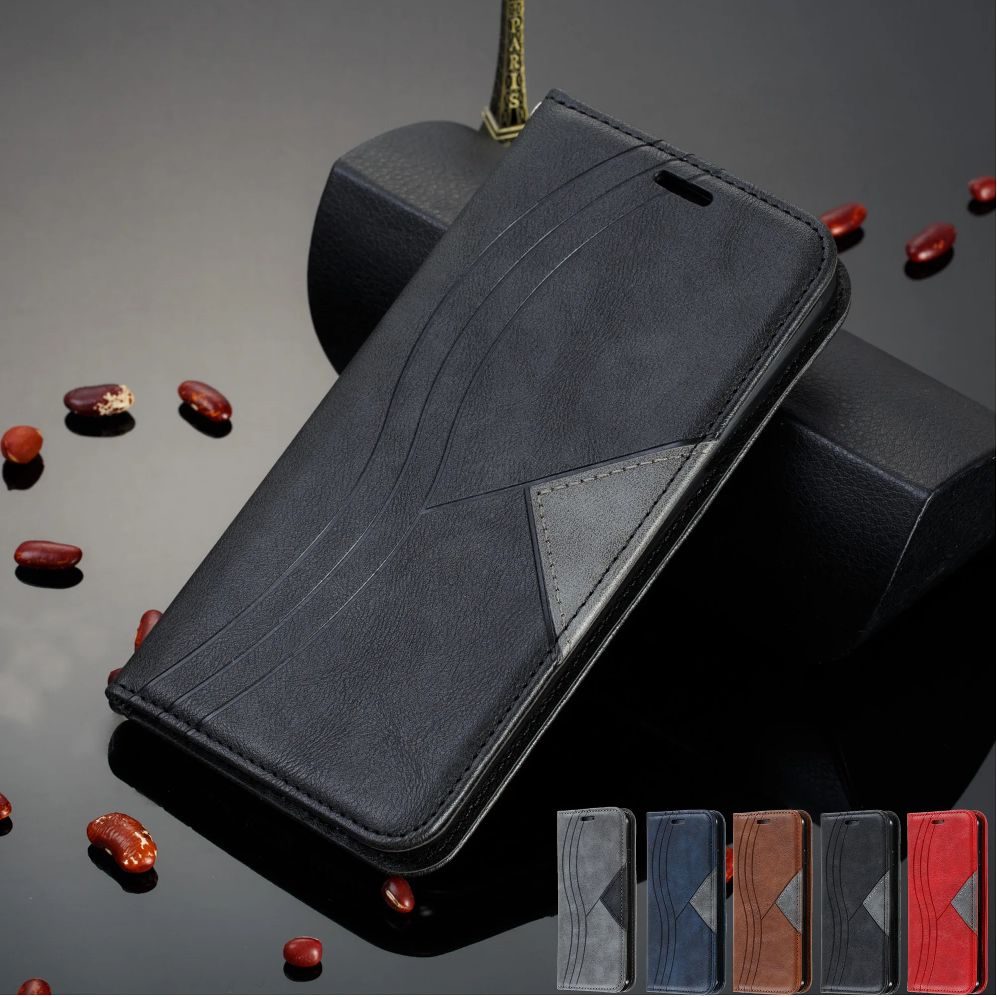 Чехол для redmi note 8pro чехол Xiaomi Redmi Note 8 7 8A 7A 6A K20 8T xiomi Mi CC9E A3 9T Note10 pro Магнитный кожаный
