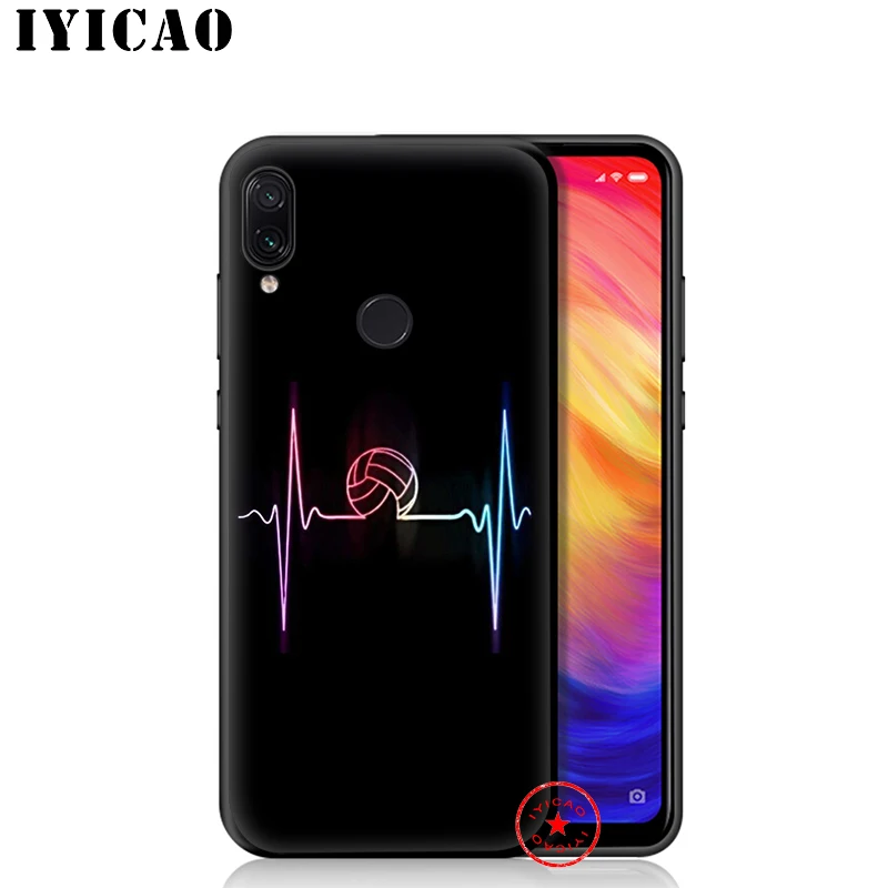 IYICAO мягкий чехол с изображением Волейбольного мяча для Xiaomi Redmi Note 8 7 6 5 Pro 5A 4X |