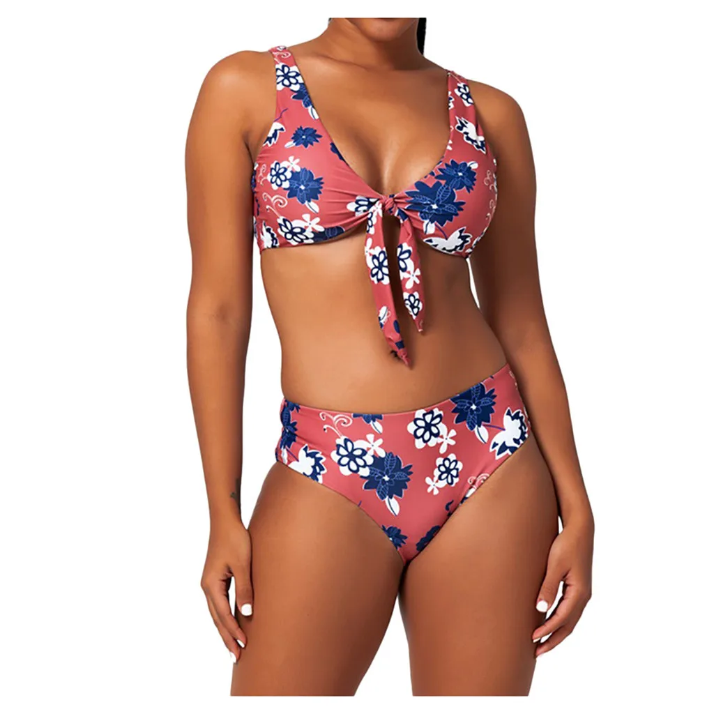 CHAMSGEND Модный Купальник женский жилет черно-белый купальник бикини с принтом