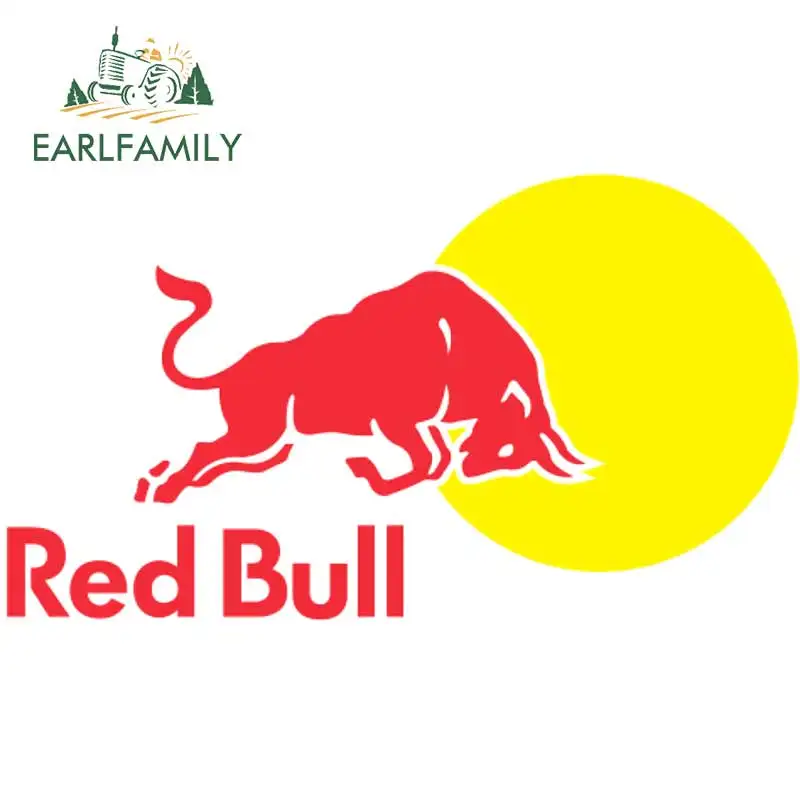 EARLFAMILY 13 см x 7,4 см для Kisspng-Red of Bull-Logo, персонализированные креативные наклейки, автомобильные наклейки, виниловые автомобильные наклейки, сделай сам