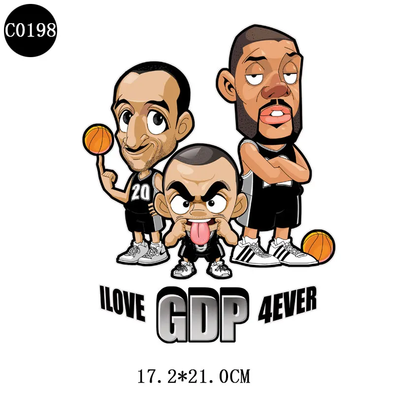 Термонаклейка из винила для баскетбольных игроков | Дом и сад