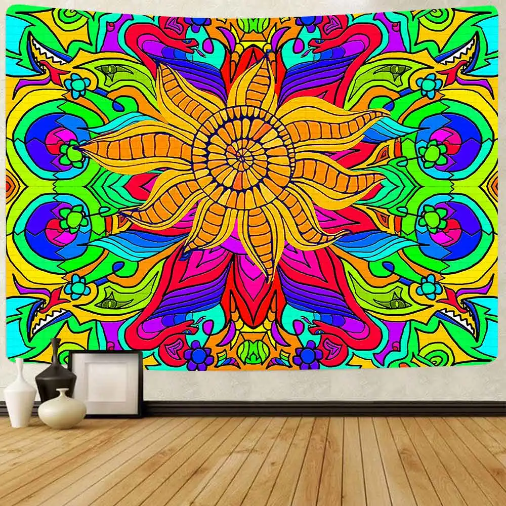 Настенный гобелен Simsant Trippy настенный для украшения гостиной и дома с