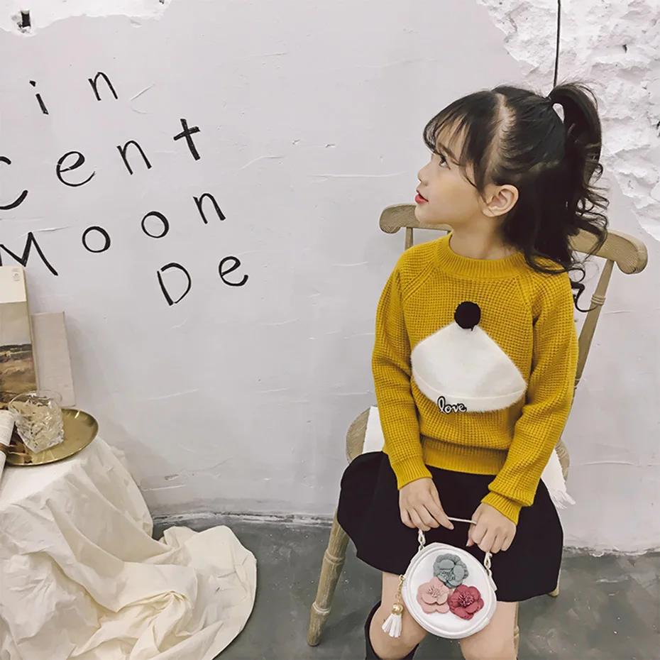 Свитера для девочек детские вязаные свитера с рисунком вечерние кардиганы