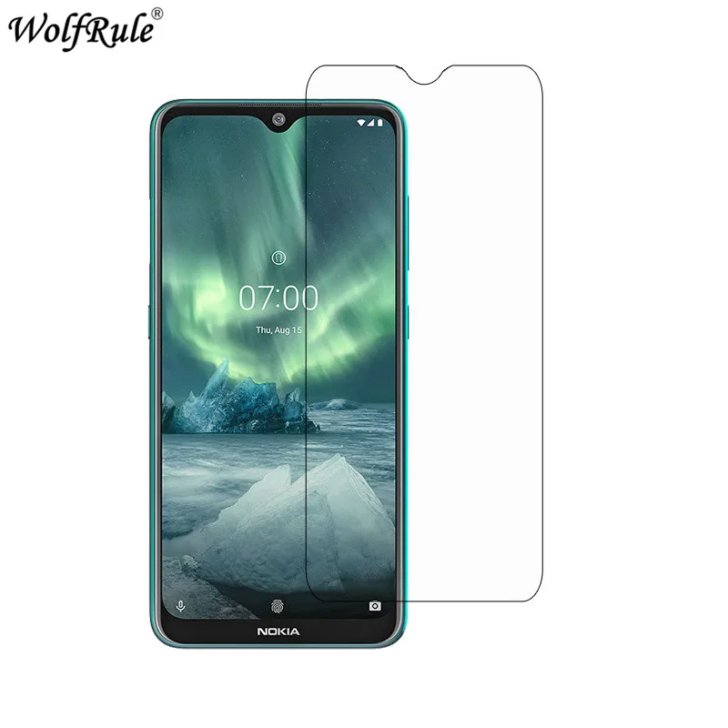 2 piezas de vidrio para Nokia 6,2 Protector de pantalla para Nokia 6,2 vidrio templado para Nokia 6,2 vidrio 2.5D Anti-rasgu&ntilde;o pel&iacute;cula de tel&eacute;fono 6,3"-0
