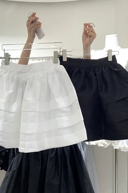 

Temperament Wild Short Skirt for Women 2021 Summer Faldas Mujer New Korean Style Fashion Casual All-matching Solid Mini Skirt