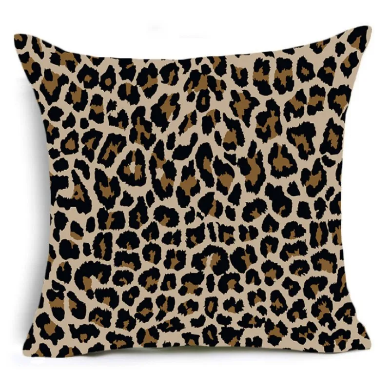 45*45 см наволочка с животным леопардовым принтом мягкие короткие бархатные