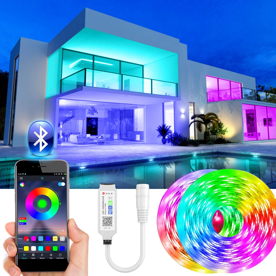 

Светодиодная лента 20 м RGB светильник 15 м СВЕТОДИОДНАЯ лента SMD 5 м 10 м водостойкая RGB Светодиодная лампа Диодная лента гибкий контроллер
