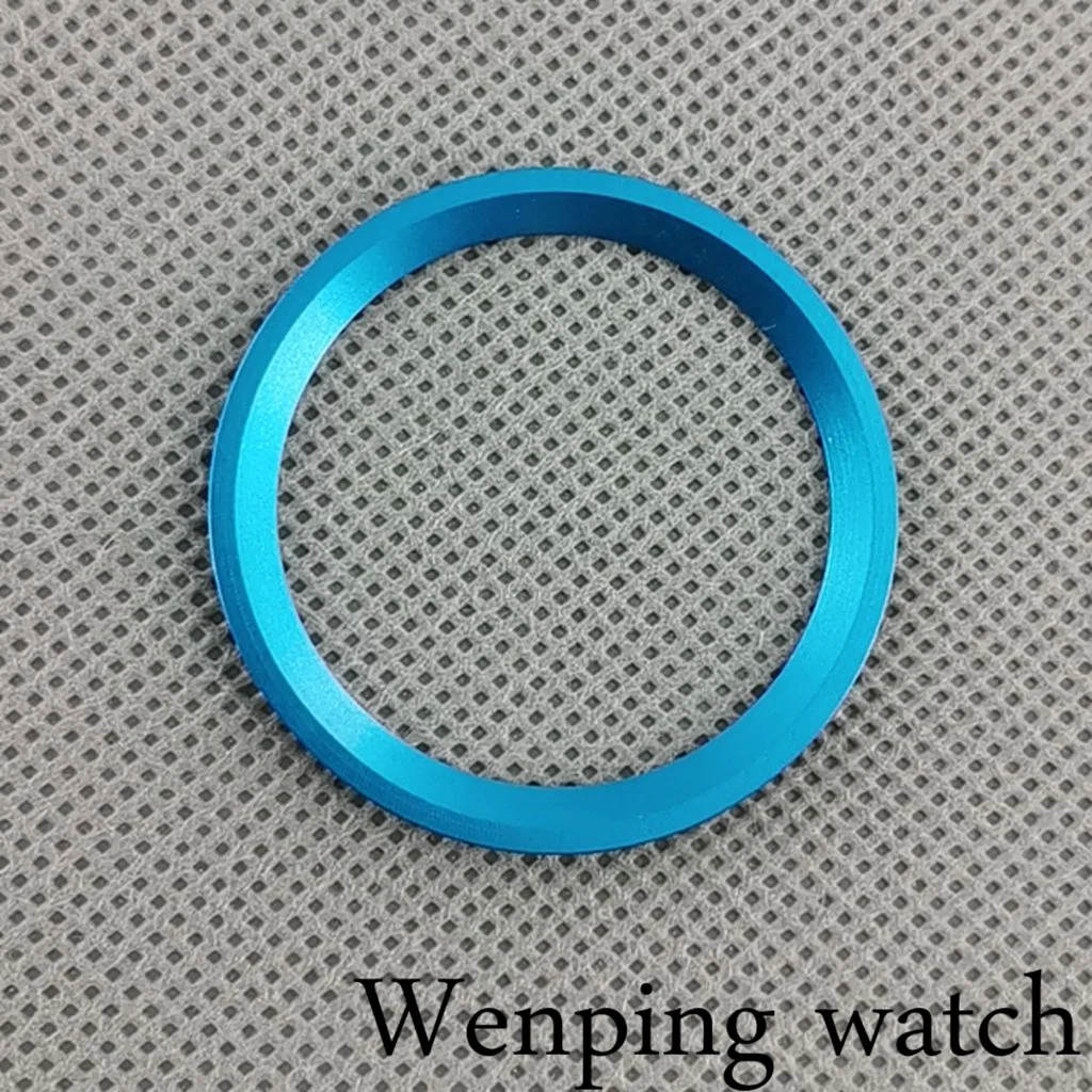 Новый высококачественный синий фиолетовый розовый алюминиевый БЕЗЕЛЬ 38 мм белый