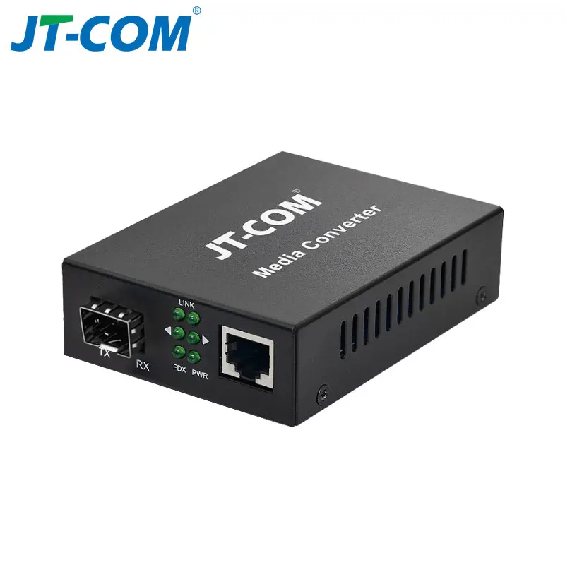 10G Улучшенный SFP + медиаконвертер 10GBase-T Ethernet коммутатор RJ45 в оптоволоконный