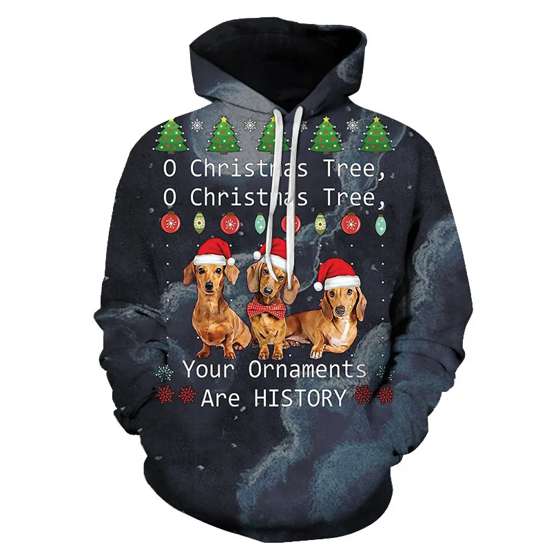 

High Quality Men's Oversized Hoodie Autumn Winter 3d Full Print Animal Dog Pattern Fashion Hot Sale Shirt Fashion Clothing Jacke