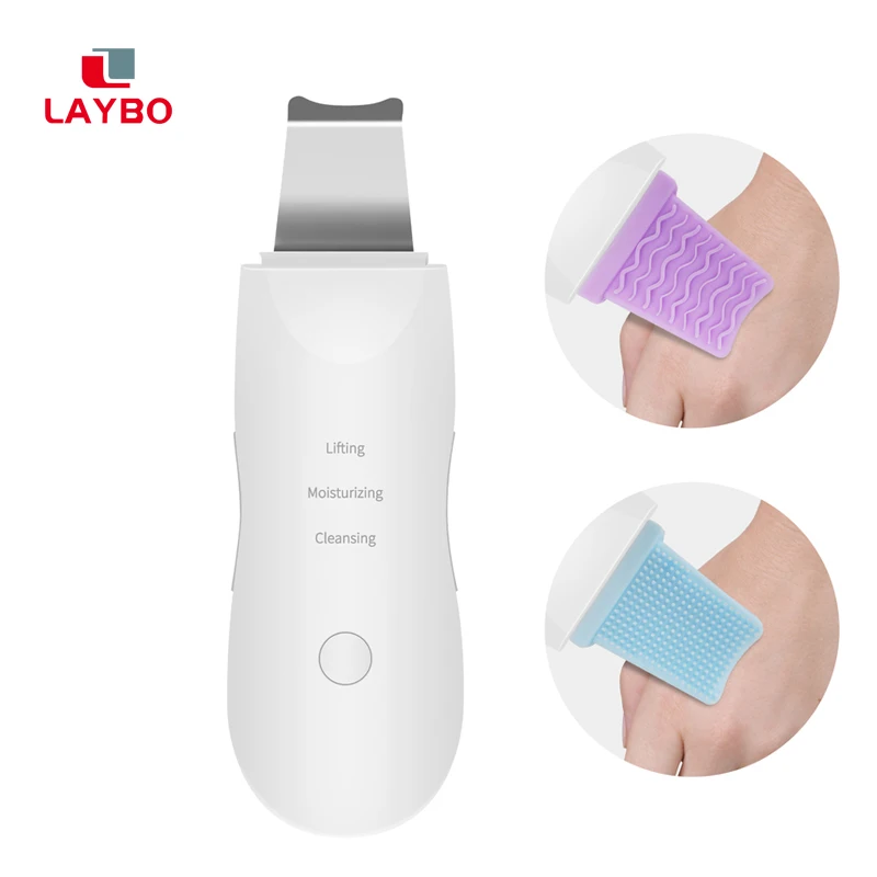 

Ультразвуковой кожи скруббер Глубокая чистка лица кавитации пилинг лопатка для чистки для глубокого очищения кожи лица чище лицо маска для...