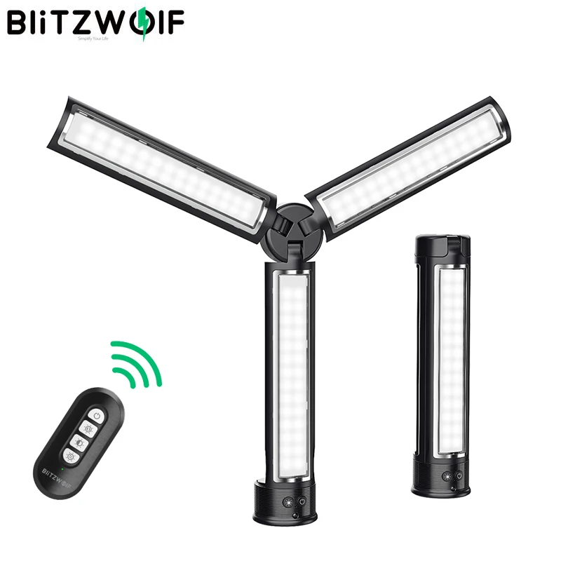 

BlitzWolf BW-SL7 светодиодный заполняющий светильник 3 светильник рабочих групп вспышки светильник s Беспроводной дистанционного Управление Порт...