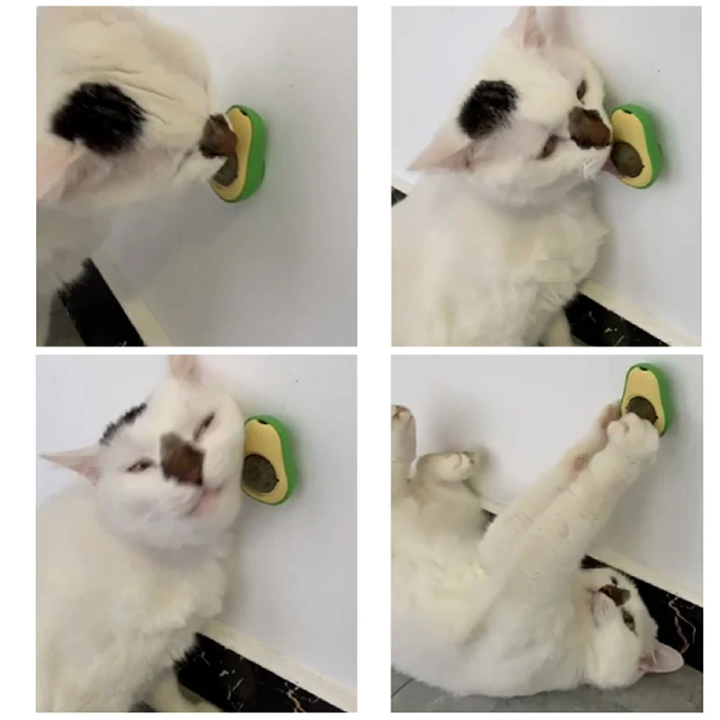 New Pet Toy Spin Mint Ball Creative Avocado Catnip Self-hey Cat Molar Teeth Edible Toys Supplies | Дом и сад