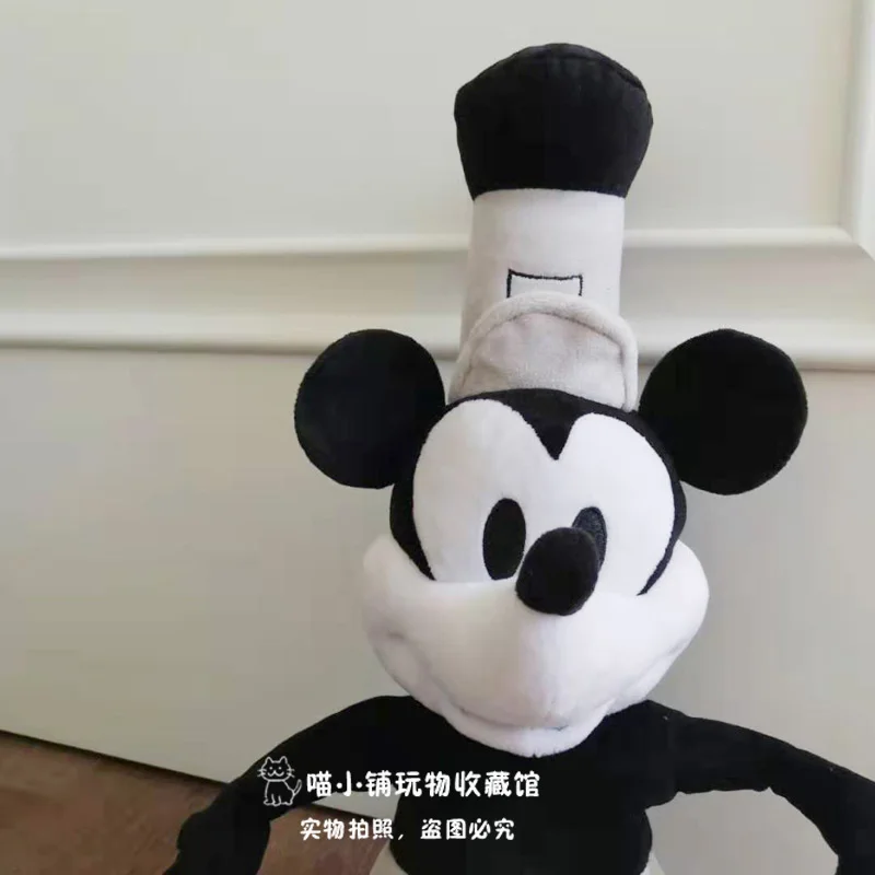 Новый классический черный и белый Пароход Вилли Микки большая плюшевая игрушка