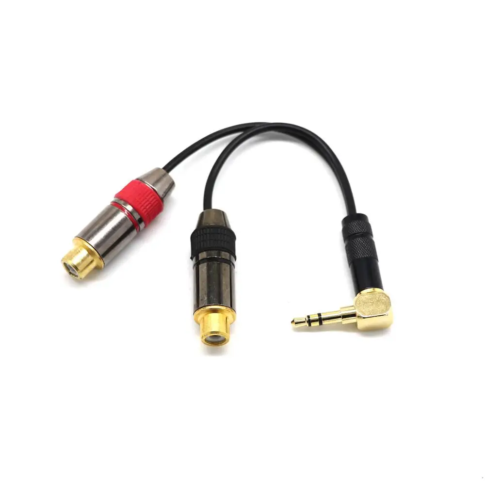 Аудиокабель с углом 3 5 дюйма на гнездо RCA революционный аудиокабель двумя