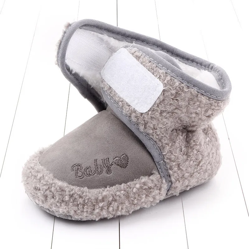 

1 years old baby shoes baby winter warm baby boots toddler shoes newborn fur fuzzy boots baby girl soft bottom 2020 fashion