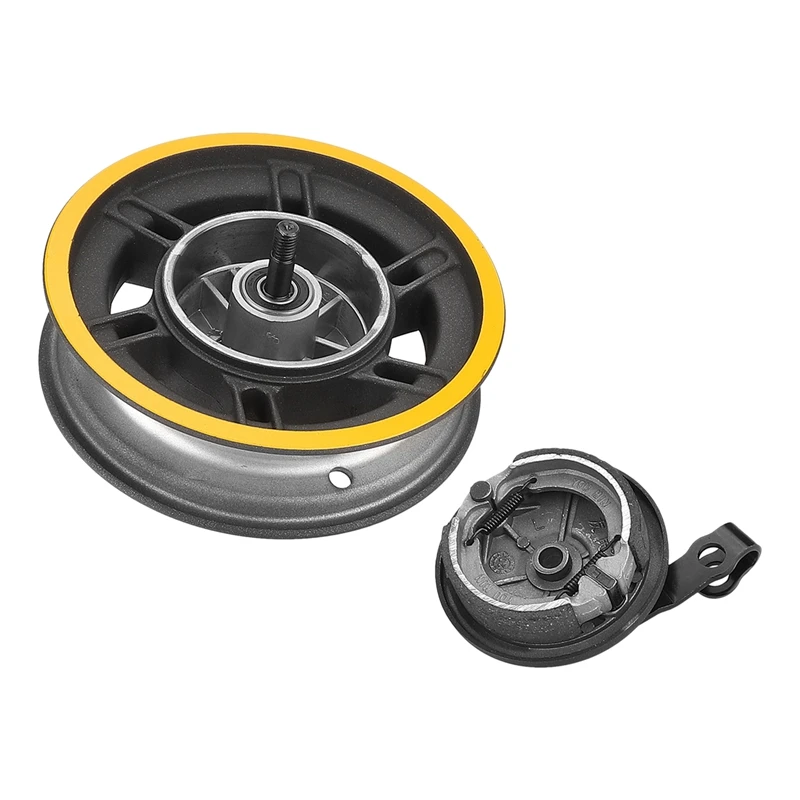 

10 Inch Electric Scooter Front Wheel Hub with Drum Assembly for Ninebot Max G30 Front Wheel Spare Parts Accessories