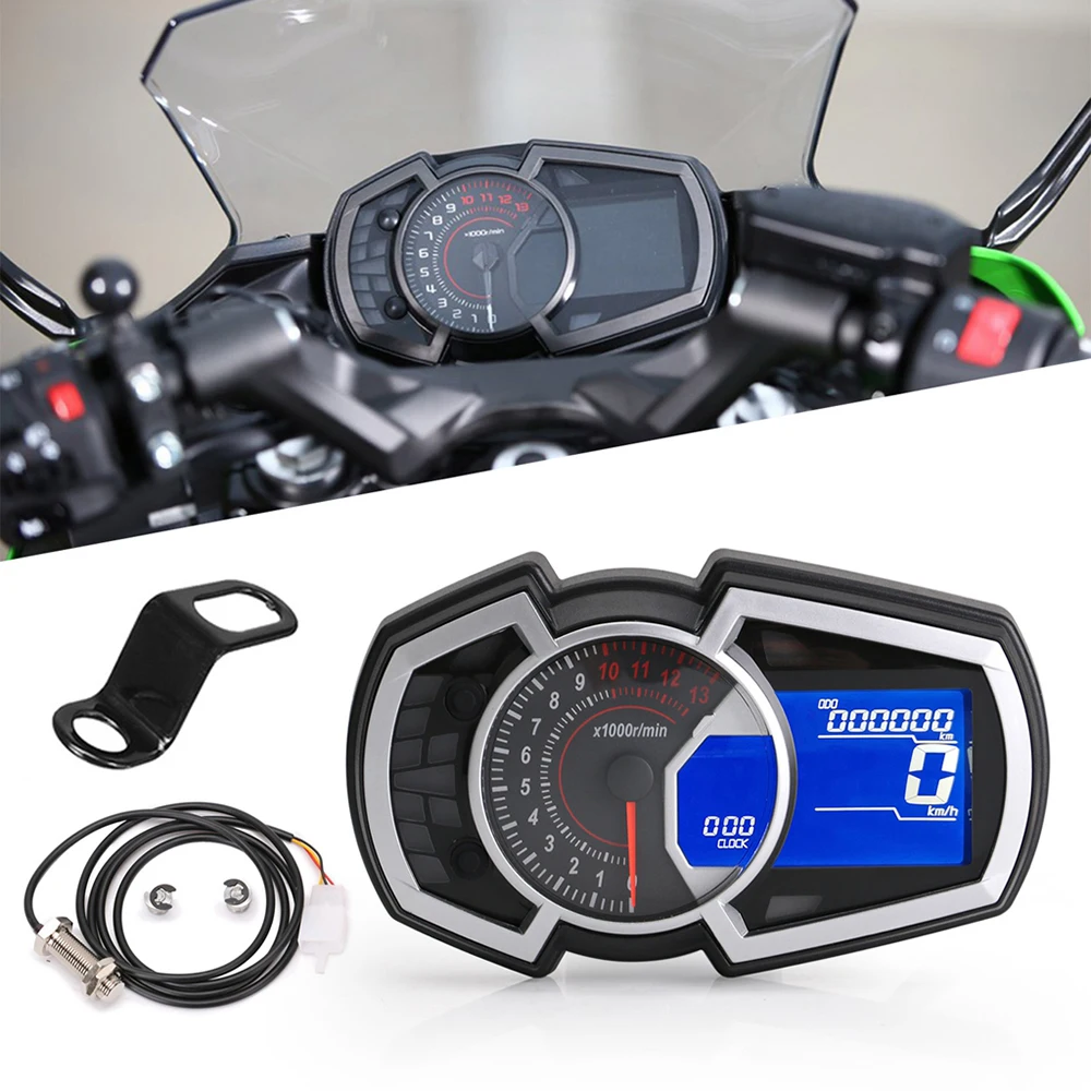 Мотоцикл одометр измеритель скорости топлива 13000 об/мин универсальный для Ninja 650 1