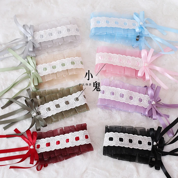 

Lolita Hair Band Daily Life Lace Bow KC Headdress Angel Street Angel ROSE Garden Angel Women Headdress