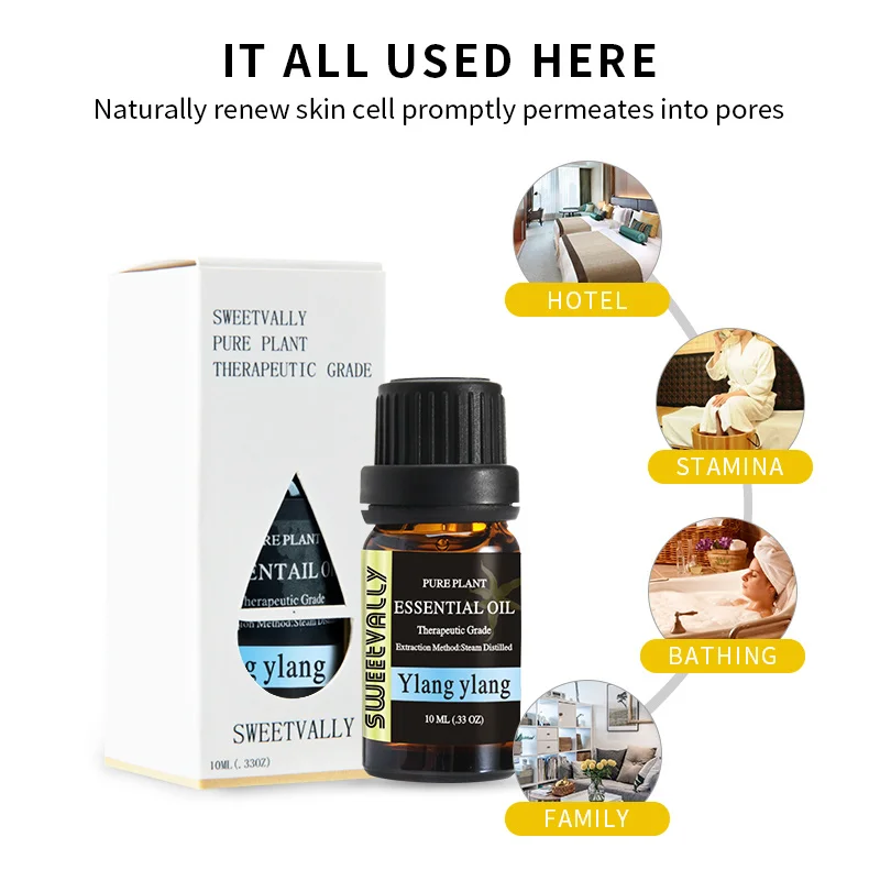 Ylang 10 мл водорастворимое фруктовое эфирное масло с цветами для ароматерапии