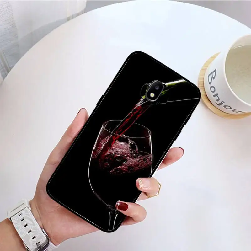 

YNDFCNB Coffee Wine Cup Phone Case For Samsung Galaxy J7 PRIME J2Pro2018 J4 Plus J5 PRIME J6 J7 Duo Neo J737 J8
