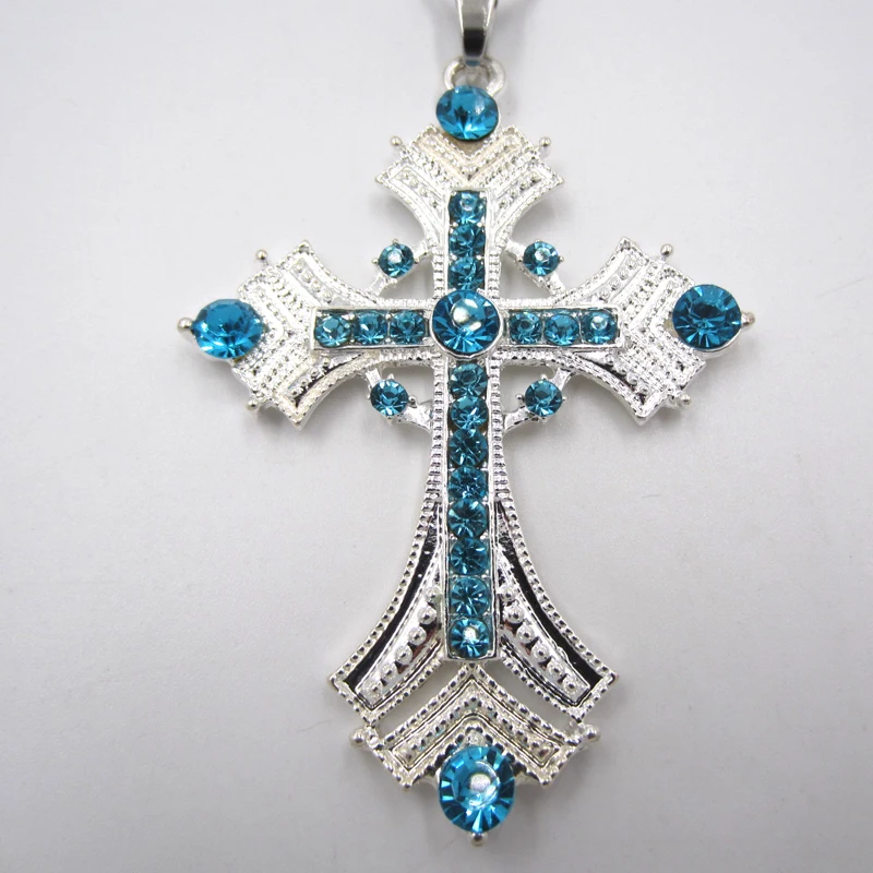 Счастливая Пасха нарядное детское ожерелье для девочек женское синее кулон