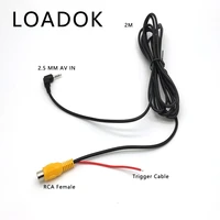 rca to 2 5 mm av cable for car rear view camera parking camera converter cable for car dvr