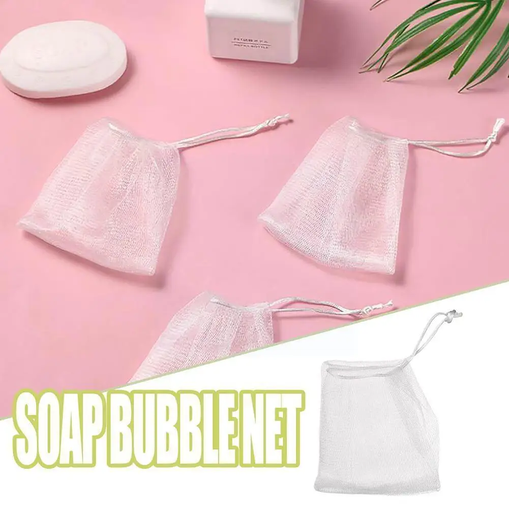 

New Soap Foam Nylon Mesh Drawstring Closure Bubble Products Bathroom Bath Net Foam Home Bath Gloves Cleaning Bag Cleaning B5i6