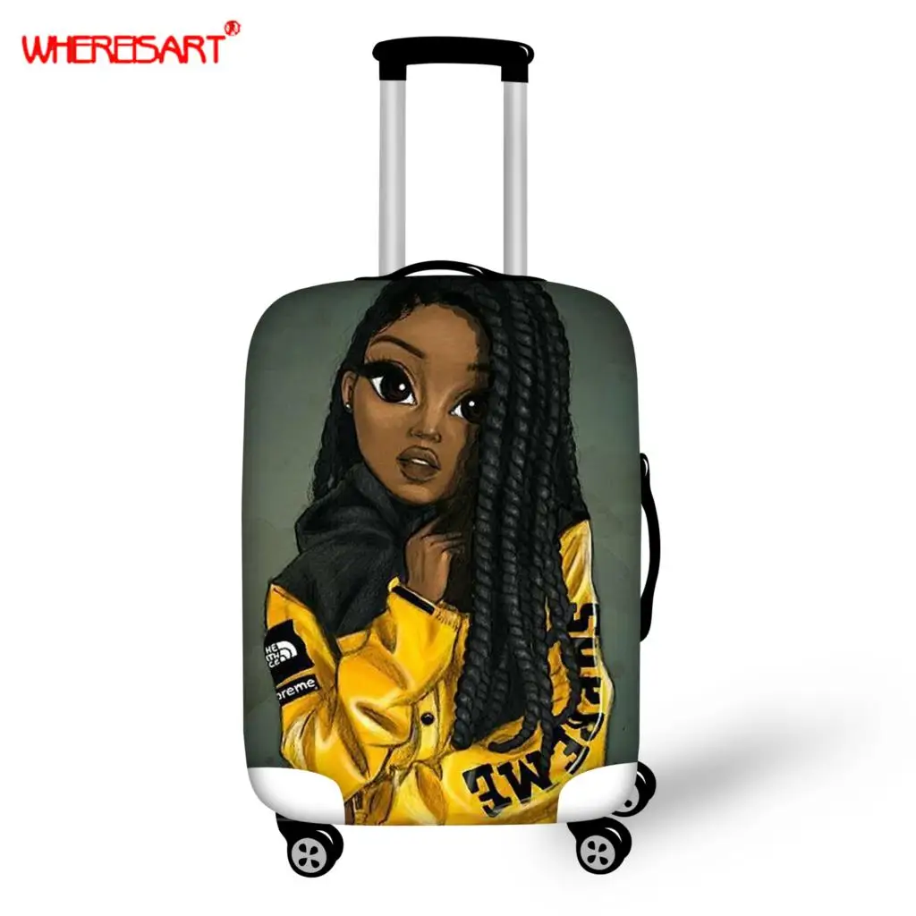 Чемодан на колесиках для девочек подростков эластичный от пыли|Принадлежности