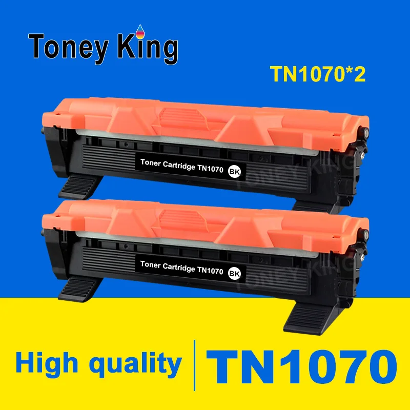 

Toney King 2 PCS TN1070 Toner Cartridge Compatible for Brother HL-1110 1112 DCP-1510 1512R MFC-1810 1815 Printer