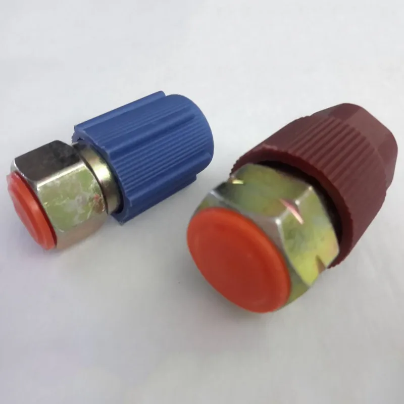 Модернизированный 7/16 до 3/8 адаптер преобразования R12 в R134a Высокий/Низкий фитинг