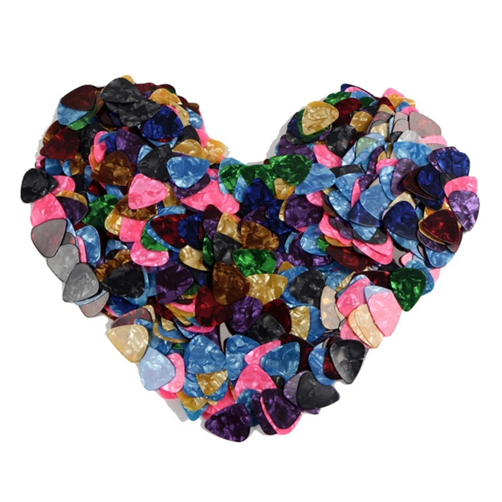 10Pcs Celluloid Plastic Guitar Picks Plectrums for Acoustic Electric | Спорт и развлечения