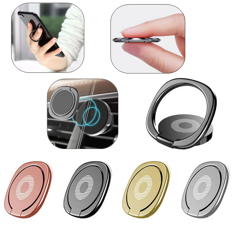 Economici 100 Pezzi Di Lusso 360 Gradi Supporto Per Anello Di Barretta In Metallo Supporto Per Bastone Supporto Da Tavolo Per Tablet Tutti Gli Smartphone