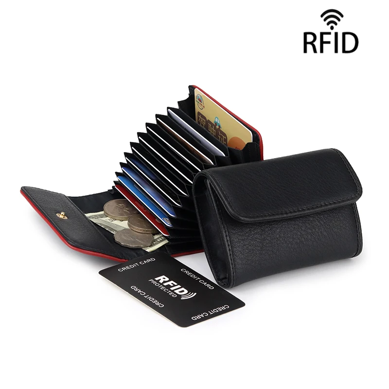 Органайзер из 100% натуральной кожи деловой держатель для кредитных карт с