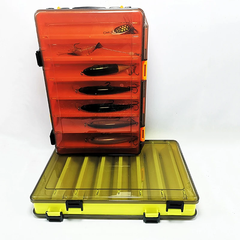 

Large-capacity Fishing Tackle Box Double-decker Sub-bait Box Portable Bait Fishing Gear Storage Box 2021